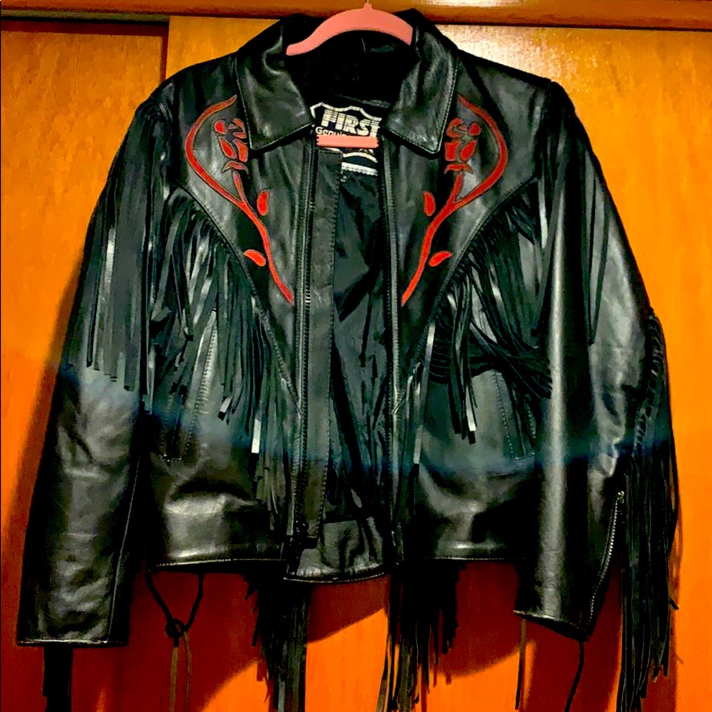 First genuine leather jacket